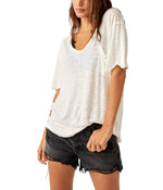 Free People Care Fp All I Need Tee Ivory XS (Women's 0-2)