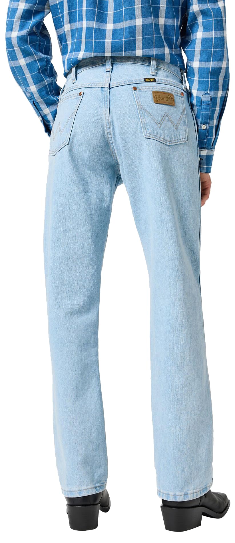 Wrangler Men's 13MWZ Cowboy Cut Original Fit Jean, Gold Buckle Bleach, 34W x 32L