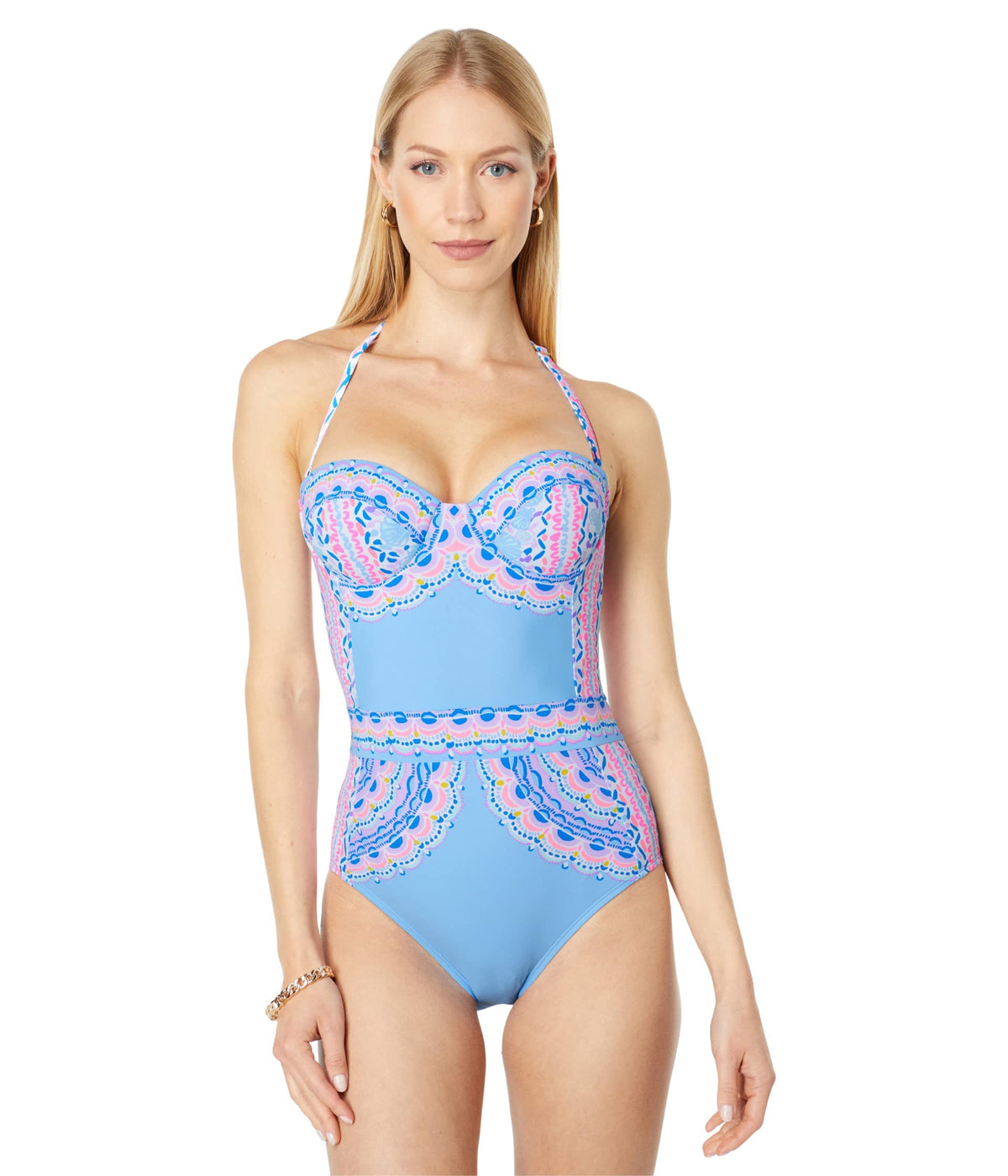 Lilly Pulitzer Anthea One-Piece Multi Seaside Shindig Engineered One-Piece 6