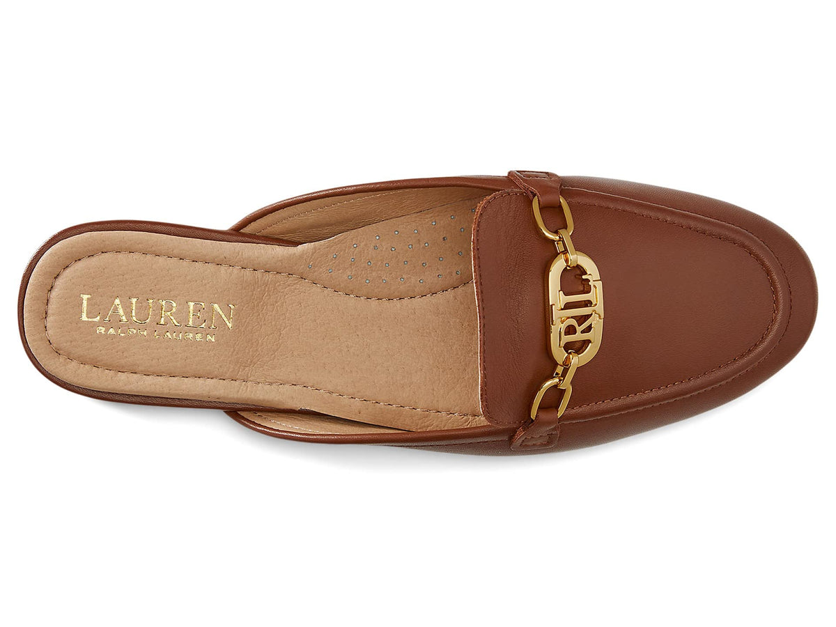 Lauren Ralph Lauren Averi Mule Deep Saddle Tan 8 B (M)