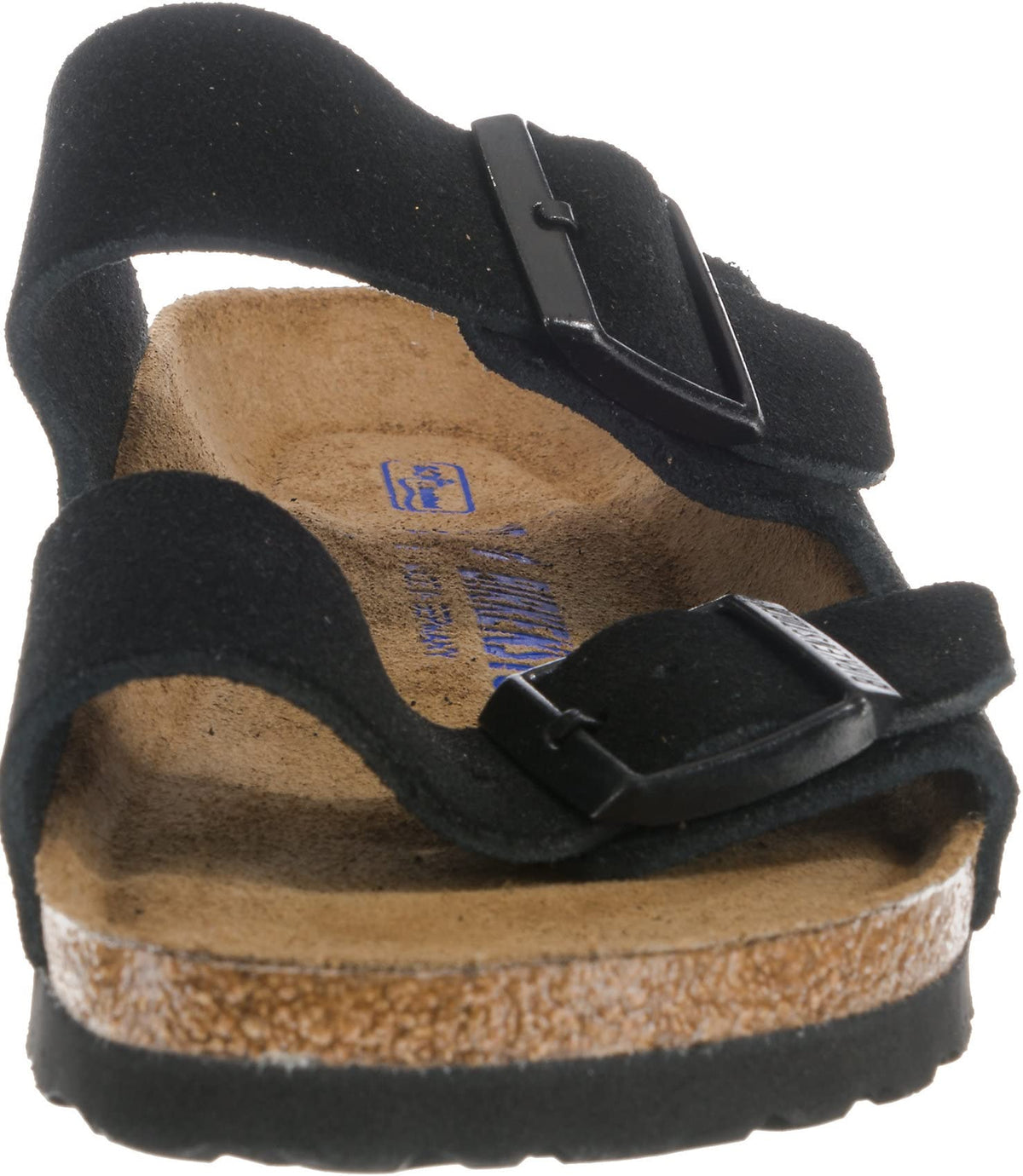 Birkenstock Women's Arizona SFB Open Toe Sandals, Noir, 8 Narrow