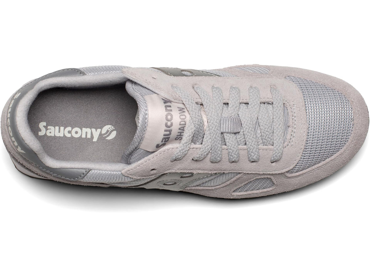 Saucony® Originals Shadow Original Summer Shoes for Women – Rubber Tread Pattern – TPU Heel – Lace-up Closure Grey/Silver 9 B - Medium