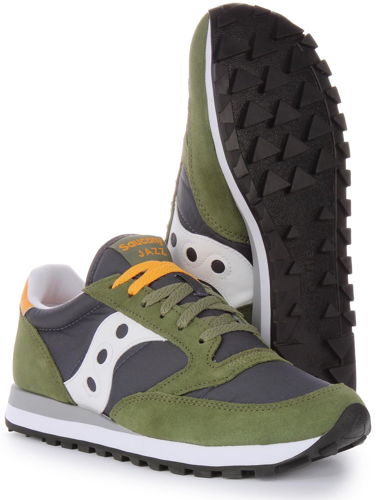 Saucony Men's Jazz Original Sneaker, Green/Navy, 8