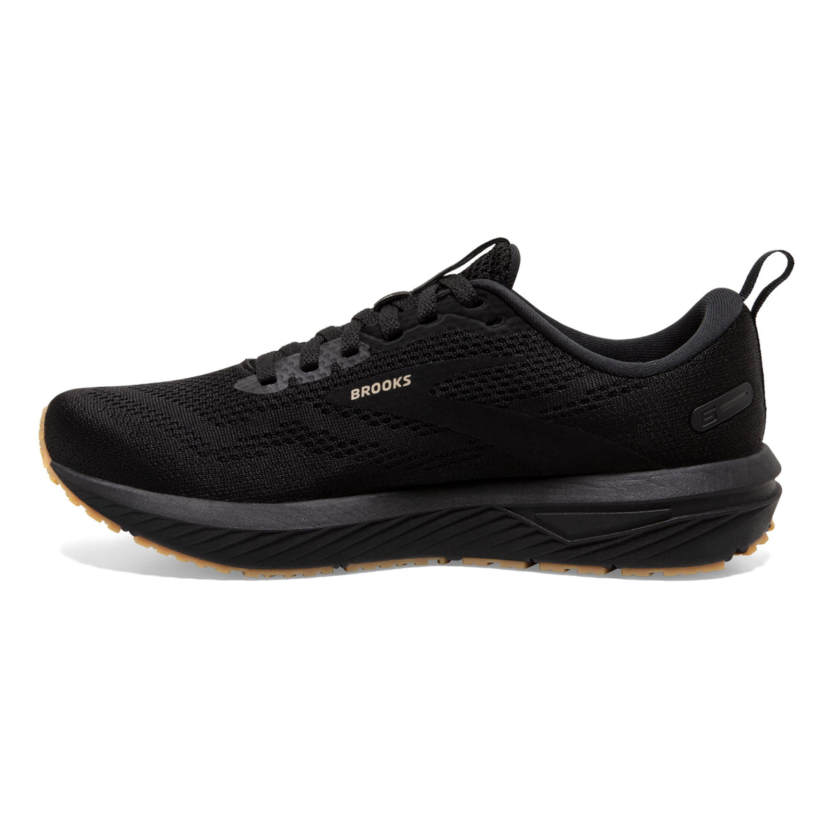Brooks Women’s Revel 6 Neutral Running Shoe - Black/Cream/Biscuit - 12 Medium