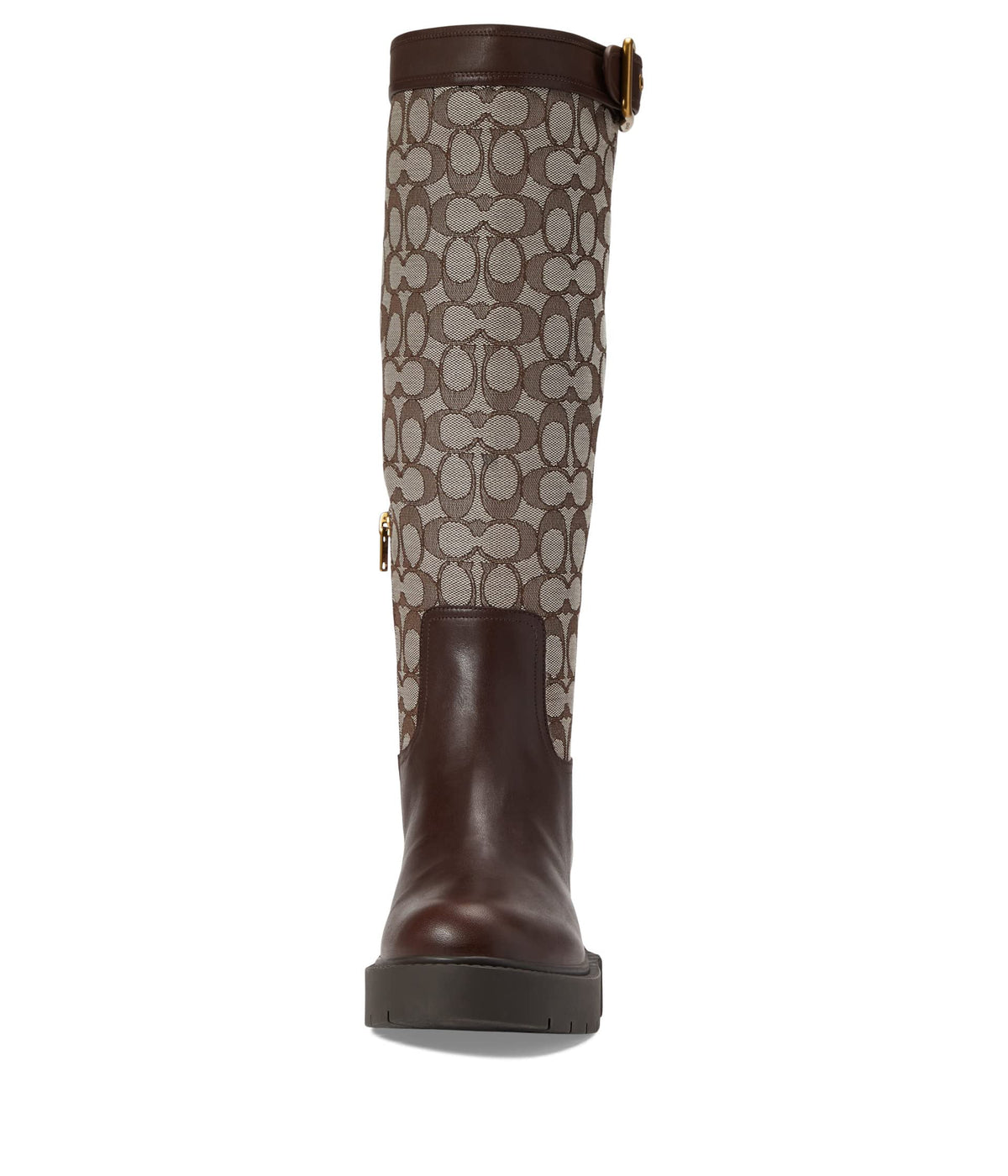 Coach Lilli Jacquard Boot Oak/Maple 5 B (M)