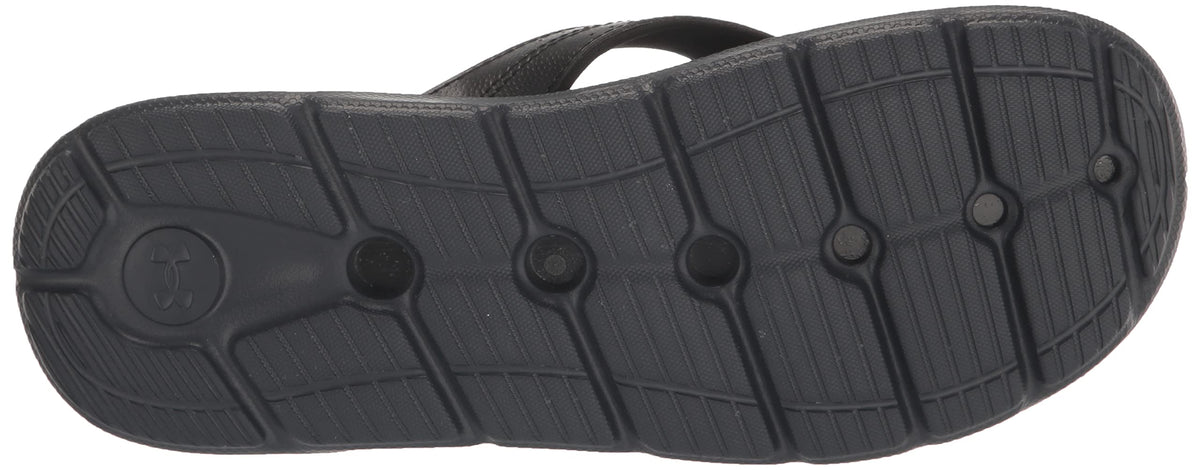 Under Armour Women's Ignite Pro Marbella Graphic Flip Flop Slide Sandal 9 (001) Black/Black/White