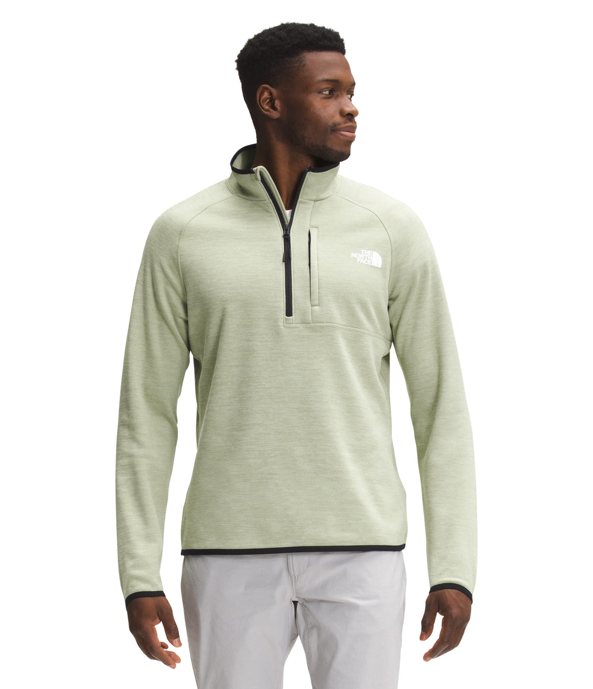THE NORTH FACE Canyonlands 1/2-Zip Pullover Fleece Jacket - Men's Tea Green Heather, L