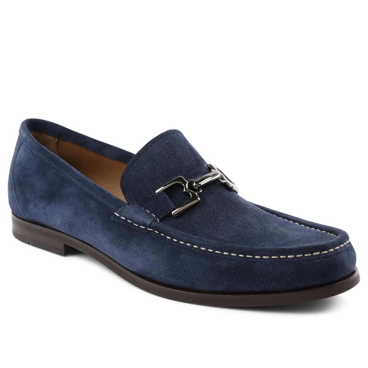 Bruno Magli Enrico Navy Suede 41.5 (US Men's 8.5) D (M)