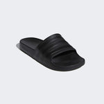 adidas Adilette Aqua Mens Flip Flop Slide Sandal Triple Black - UK 6