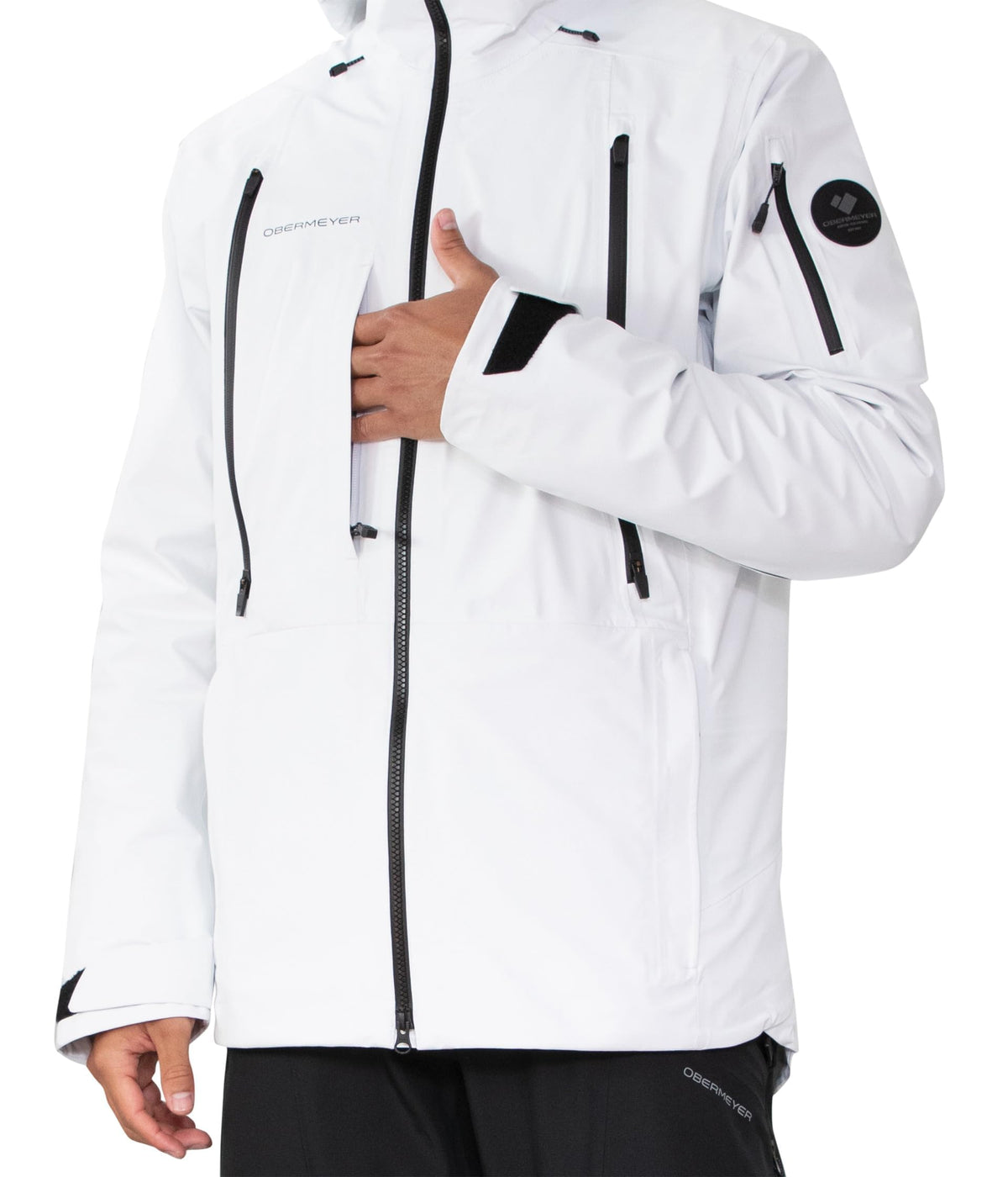Obermeyer Highlands Shell Jacket White SM Regular