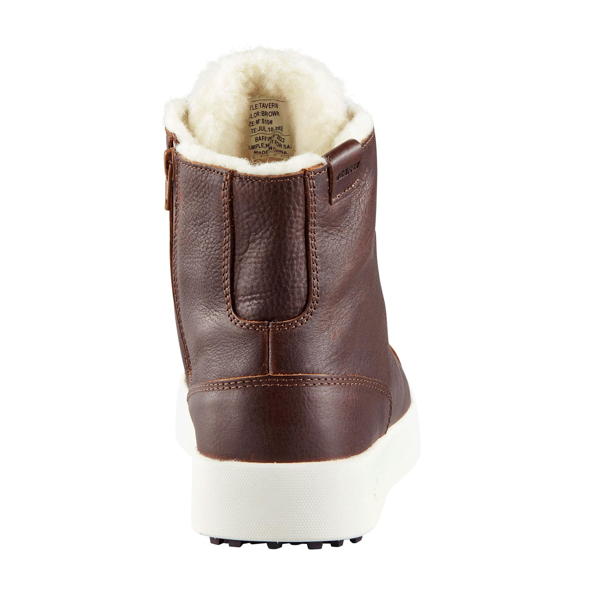 Baffin Men's TAVERN Waterproof Warm Insulated Soft Comfortable Lightweight Cold-Weather Winter Ankle Boots | Northern Rated, Brown, 8.5