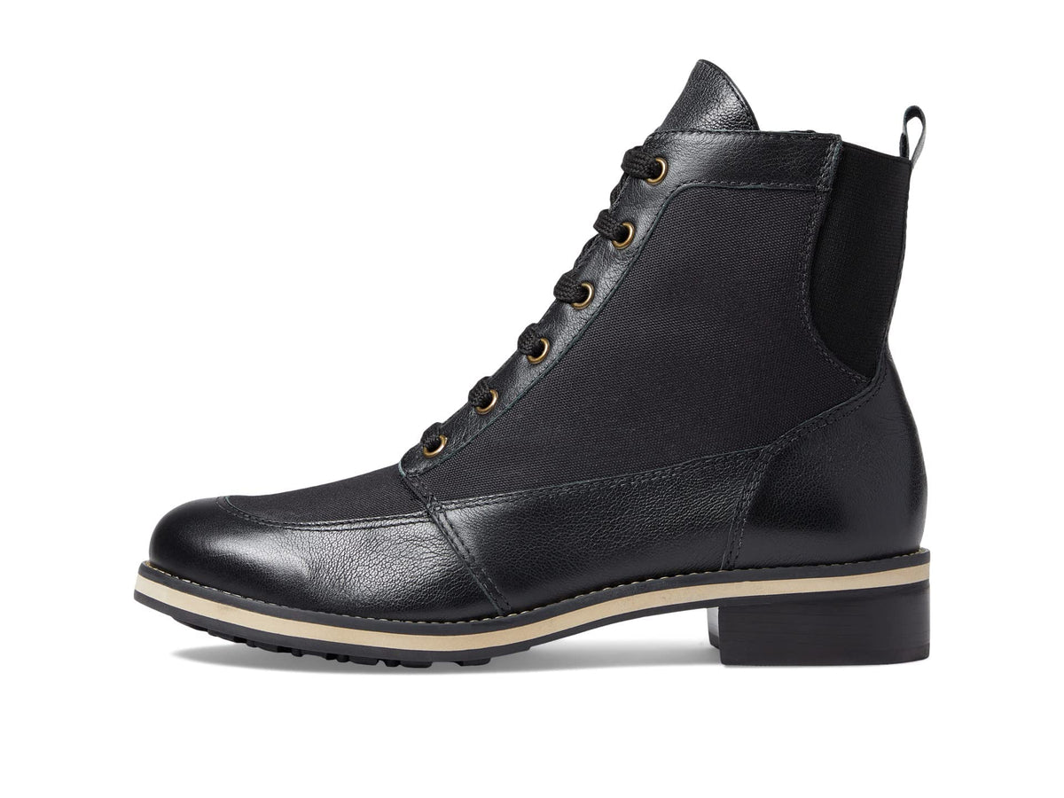 Walking Cradles Knox Black Leather/Canvas 6 M (B)