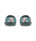 THE NORTH FACE Women's Thermoball Insulated Traction Mule V Shoe, Porcelain Green Mountain Camo Print/Goblin Blue, 11