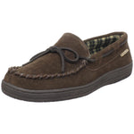 L.B. Evans mens Marion Moccassin slippers, Chocolate, 12 X-Wide US