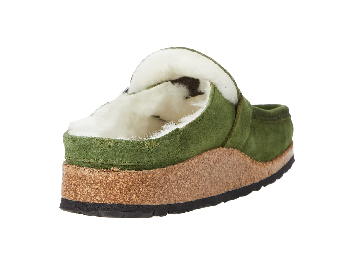Birkenstock Buckley Shearling Mountain View/Natural Suede/Shearling EU 38 (US Women's 7-7.5) Narrow