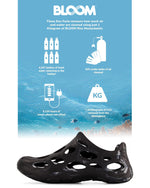 ZeroXposur Mens Aqua Moc for Swim, Beach, and River - Black Water Shoes for Men Using Algae-Based EVA (Black Swirl, Mens 11)