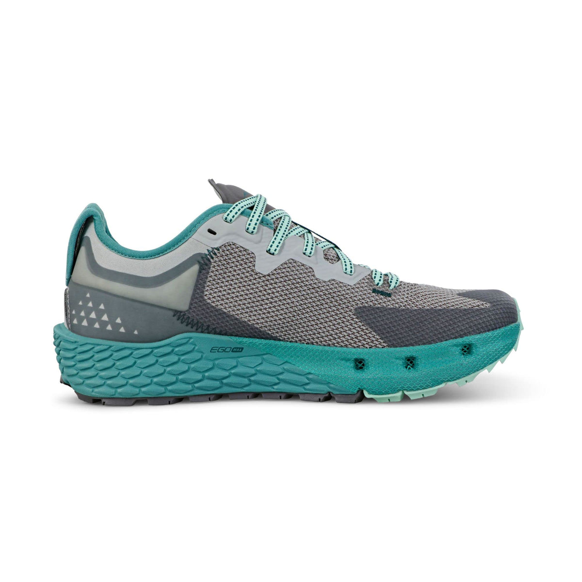 ALTRA Women's TIMP 4 Running Shoe, Gray/Teal, 12 Medium