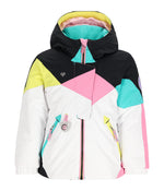 Obermeyer Girl's Lissa Jacket (Toddler/Little Kids/Big Kids) White 6 Little Kid