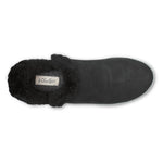 OLUKAI Malua Hulu Women's Boot, Soft & Comfortable Waterproof Nubuck Leather, Full-Grain Leather Heel with Elastic Panels, Slip-On Design, Onyx/Mist Grey, 6.5