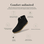 Glerups Wool Boot Leather Outsole 7.5-8 Women/7.5-8 Men Charcoal