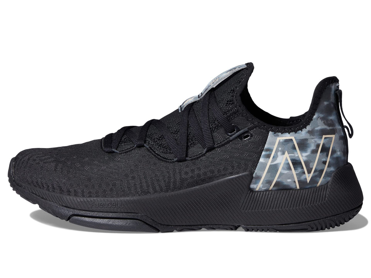 New Balance womens Fuelcell 100 V1 Cross Trainer, Black/Rose Gold Metallic, 7.5 US