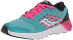 Saucony Wind 2.0 Running Shoe, Turq/Pink/Black, 4 US Unisex Big Kid