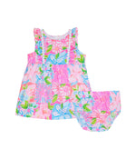 Lilly Pulitzer Baby Girl's Annabelle Dress (Infant) Multi Take It from Your Mumsy 6-12 Months