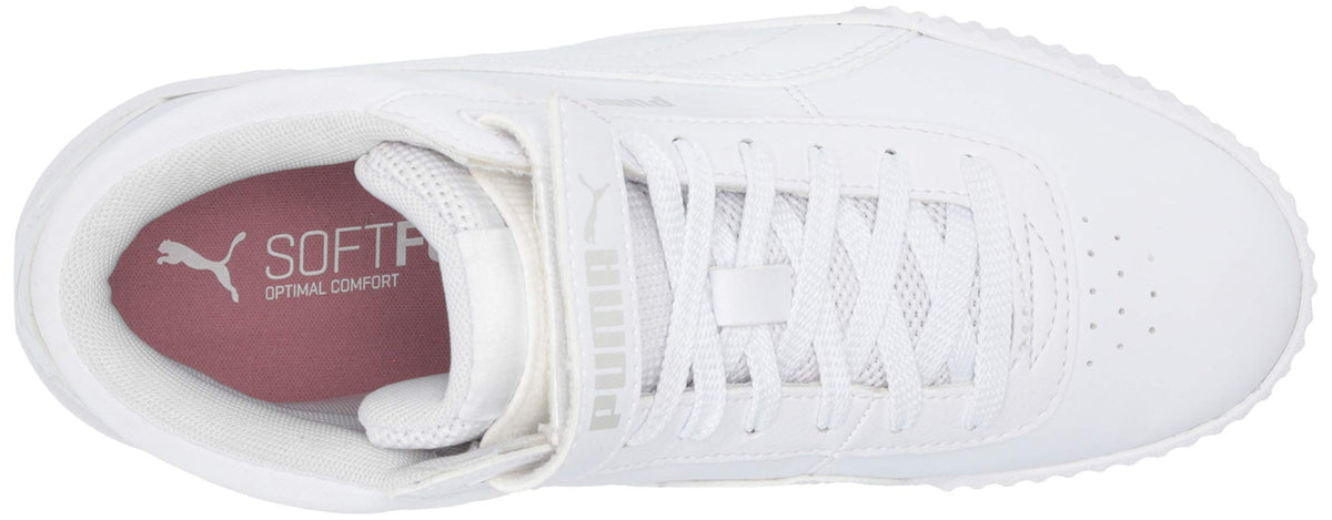 PUMA Women's Carina Mid Sneaker 6 White