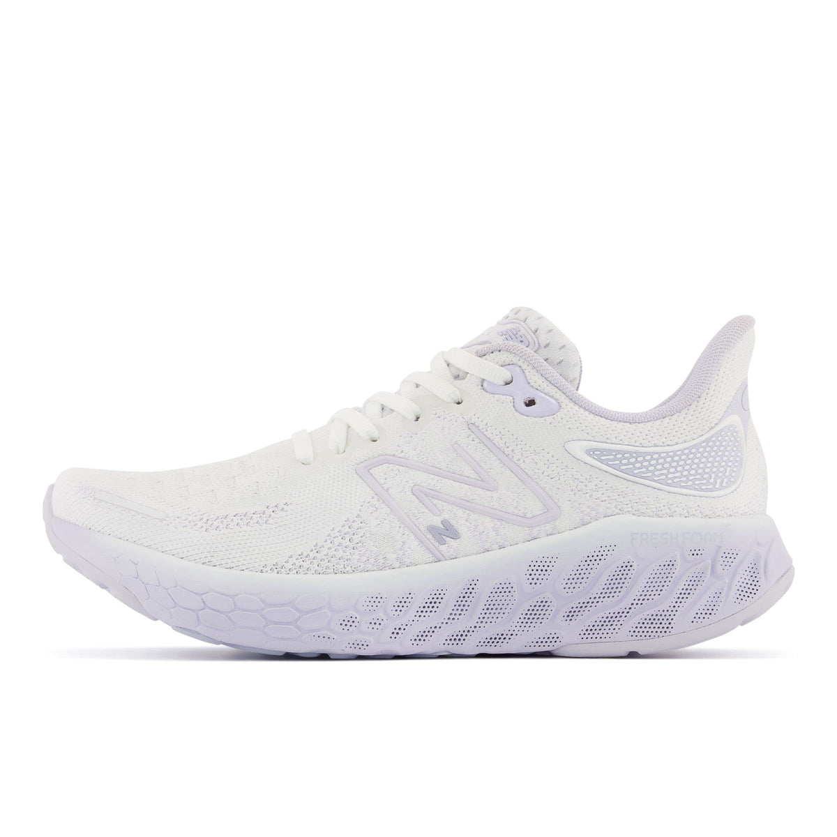 New Balance Women's Fresh Foam X 1080 V12 Running Shoe, White/Libra/Violet Haze, 5