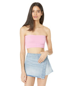 Free People Amelia Bandeau Bra for Women - Rayon-Spandex Blend Construction - Fine Ribbing - Stretch Fit Double Bubble XS-SM (US Women's 0-6) One Size