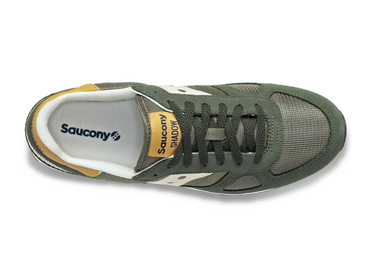 Saucony Men's Shadow Original Sneaker, Olive/Tan, 12