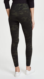 SPANX Women's Seamless Camo Leggings, Green Camo, XS