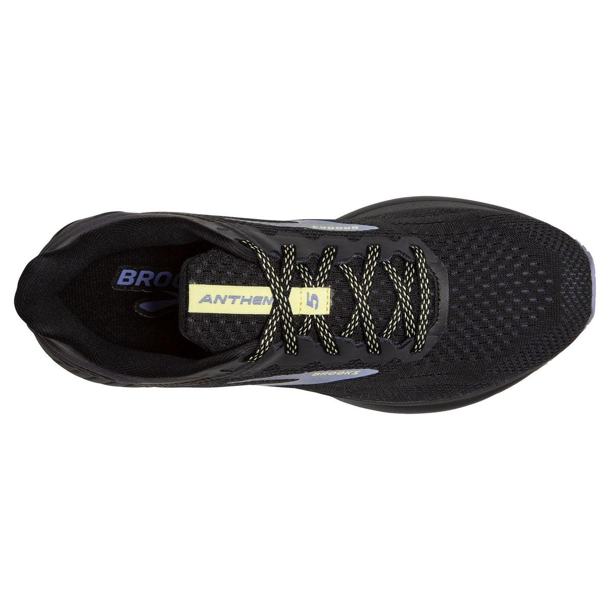 Brooks Women’s Anthem 5 Neutral Running Shoe - Black/Ebony/Purple - 8 Medium