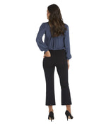 SPANX Ponte Pants for Women The Perfect Black Pant, Cropped Flare (Regular and Plus Sizes) MD - Regular One Size