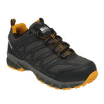 DEWALT Boron Men's Lightweight, Aluminum Toe, Safety Work Shoes, Black/Yellow, 9