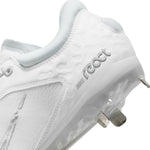 Nike Women's Hyperdiamond 4 Elite Softball Cleats (White/Wolf Grey - Pure Platinum, 9.5 US)