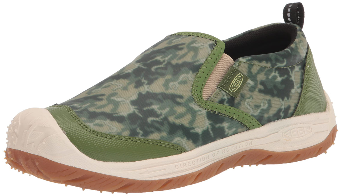 KEEN Speed Hound Slip On Durable Comfortable Easy On Bike Tread Sneakers, Camo/Campsite, 11 US Unisex Little Kid