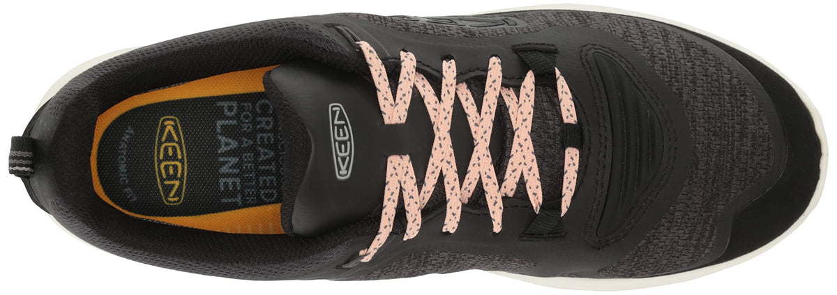 KEEN Women's Terradora Flex Low Height Waterproof Hiking Shoes, 9 US 6.5 Black/Peachy Keen