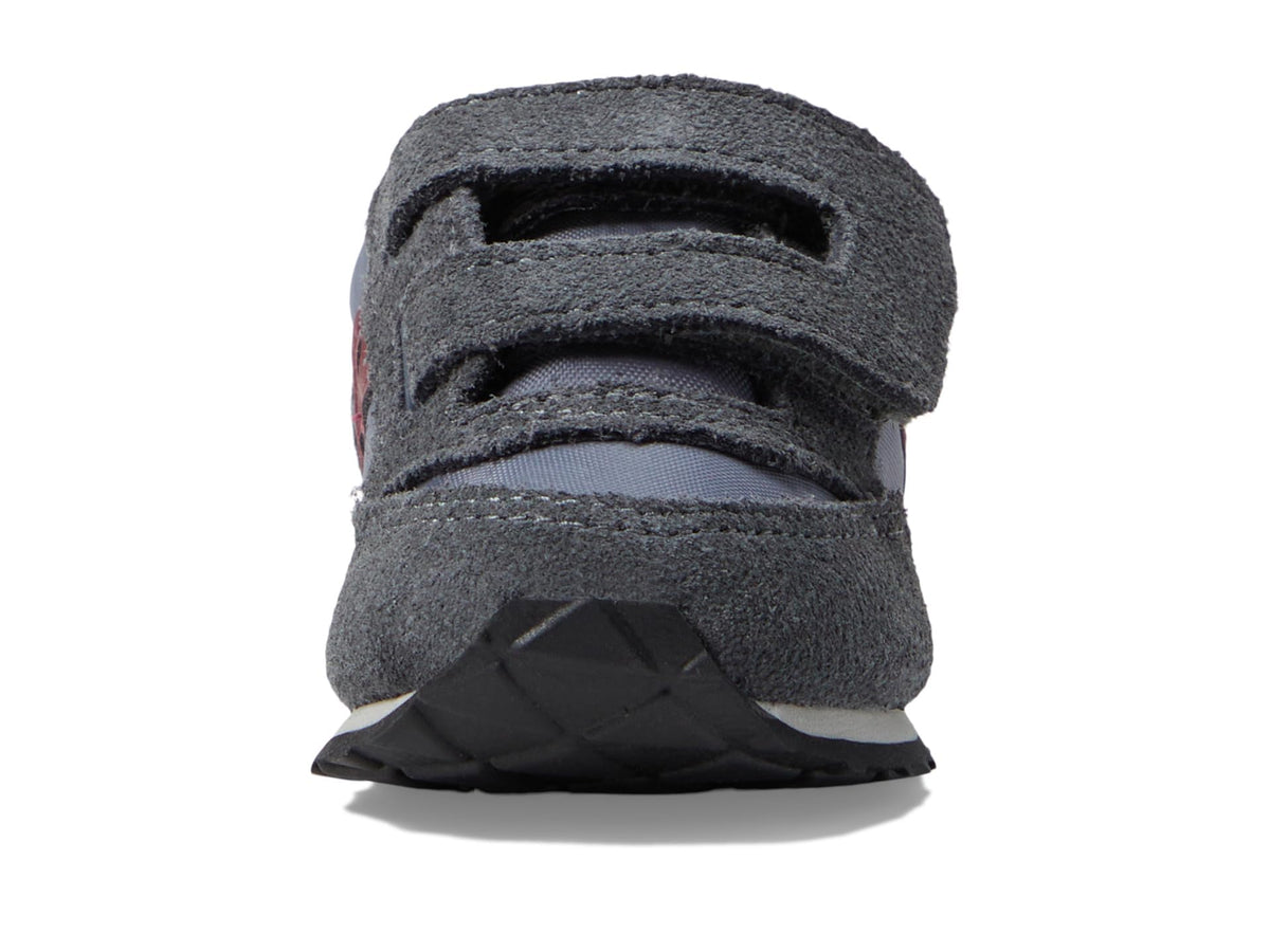 Saucony Boy's Original Jazz Hook & Loop (Toddler/Little Kid) Grey/Dark Red 11.5 Toddler M