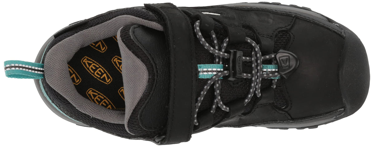 KEEN Unisex-Child Targhee Low Height Waterproof Hiking Shoe 11 Little Kid Black/Star White