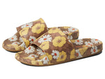 Coach Udele Sig Floral Sport Slide Beige 10 B (M)