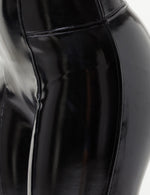 SPANX Women's Black Patent Faux Leather Leggings Size X-Large