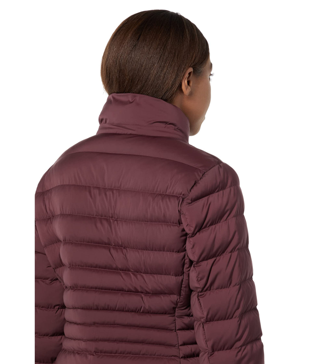 Michael Kors 3/4 Zip Front Lightweight Down Jacket M825095F74 Burgundy SM