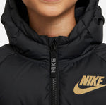 Nike Youth Unisex Kids Sportswear Down Puffer Jacket (Black, X-Large)