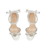 SCHUTZ Womens Jayda Studded Leather Heels Silver 9 Medium (B,M)