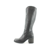 Lucky Brand Womens myinda Leather Tall Knee-High Boots Black 5.5 Medium (B,M)