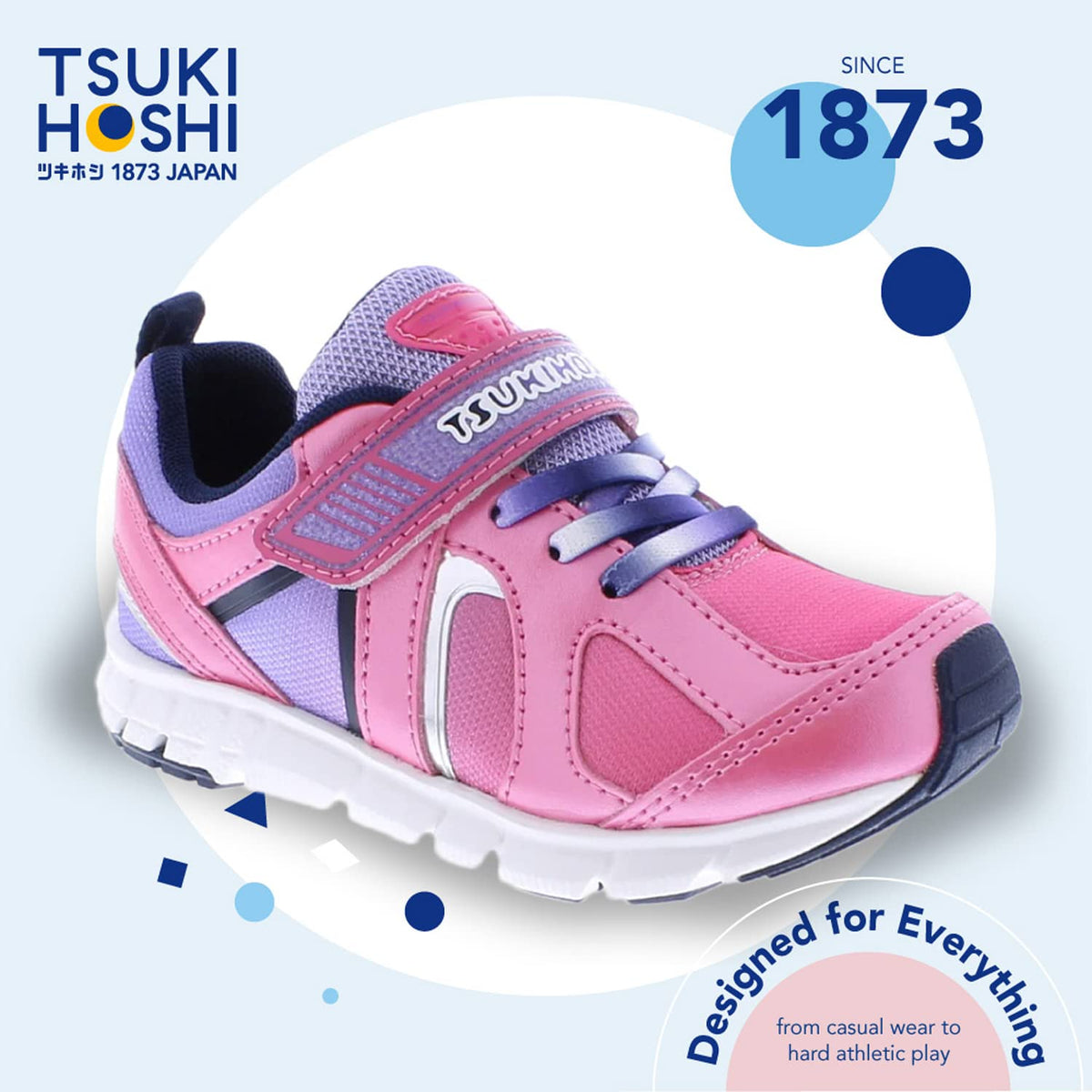 TSUKIHOSHI Unisex-Child Rainbow Sneaker 3 Little Kid Fuchsia/Purple