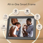 NexFoto 32GB 15 Inch Large Digital Picture Frame, Wi-Fi Digital Photo Frame, Wall-Mountable, Instantly Share Photos Videos via App or Email, Gift for Grandparents