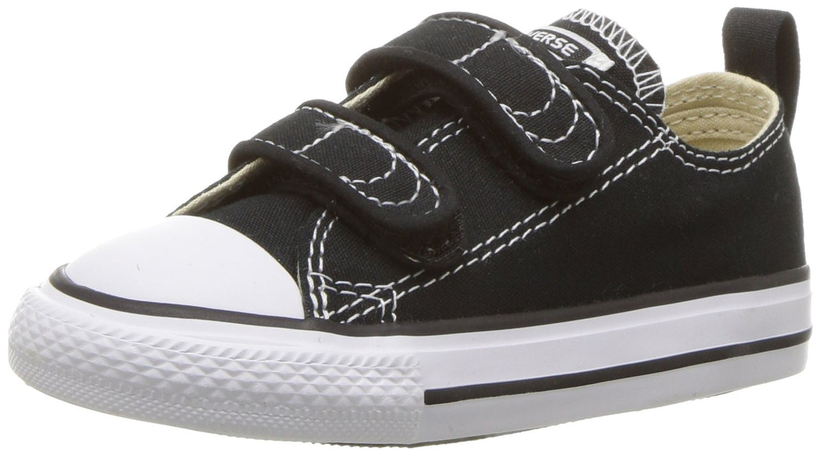 Converse Boys' Chuck Taylor All Star 2V Low Top Sneaker, Black, 9 M US Toddler