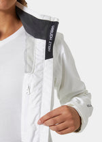 Helly-Hansen Women's Crew Waterproof Windproof Breathable Sailing Jacket, 002 White, XXX-Large